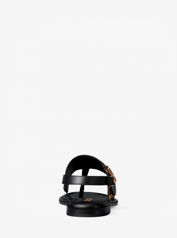 Carmen Cheetah Print Calf Hair Thong Sandal