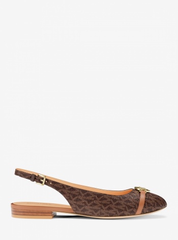 Dori Signature Logo Slingback Flat