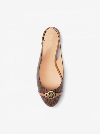 Dori Signature Logo Slingback Flat