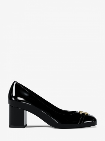 Dori Patent Block Heel Pump