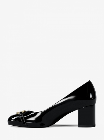 Dori Patent Block Heel Pump