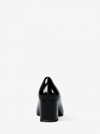 Dori Patent Block Heel Pump