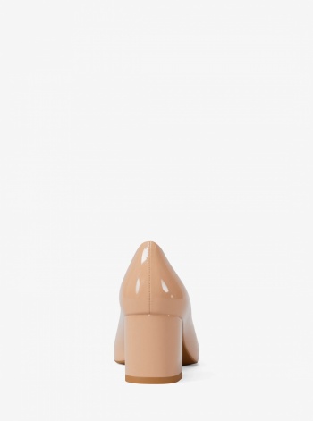 Dori Patent Block Heel Pump