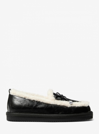 Jo Faux Shearling Trim Moccasin
