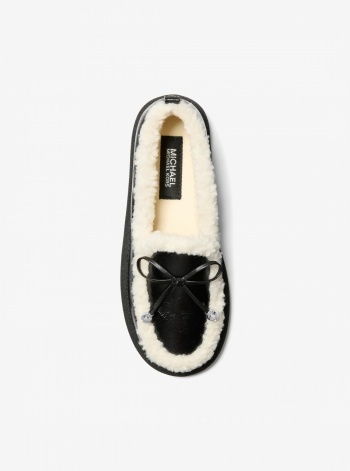Jo Faux Shearling Trim Moccasin