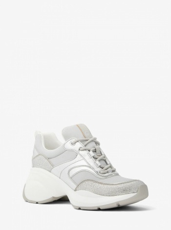 Kaia Mixed-Media Trainer