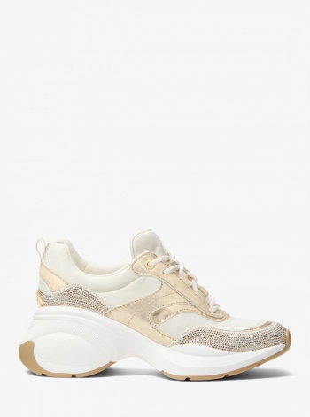 Kaia Mixed-Media Trainer
