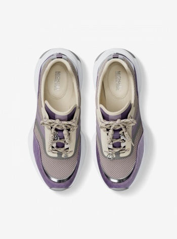 Kaia Mixed-Media Trainer