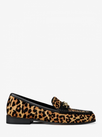 Kacey Leopard Print Calf Hair Loafer