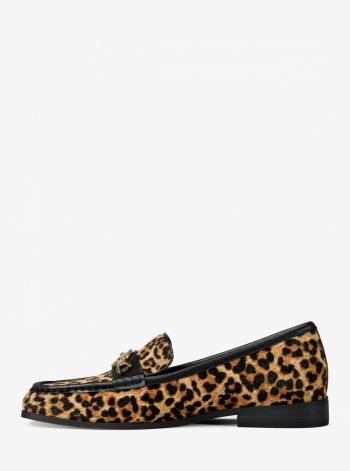 Kacey Leopard Print Calf Hair Loafer
