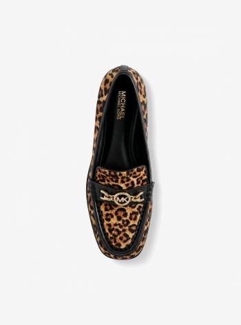 Kacey Leopard Print Calf Hair Loafer