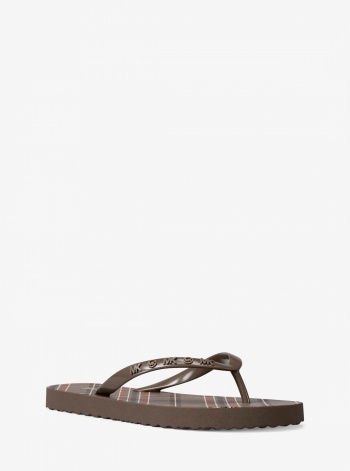 Plaid Print Flip Flop