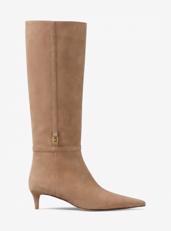 Nalia Polyester Microsuede Kitten Heel Boot
