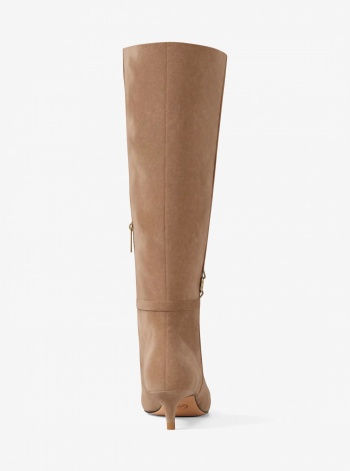 Nalia Polyester Microsuede Kitten Heel Boot