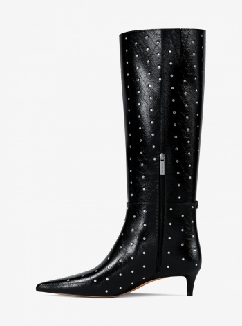 Nalia Studded Kitten Heel Boot