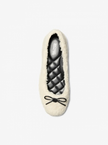 Savannah Faux Shearling Ballet Flat