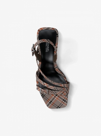 Yvette Plaid Print Sandal