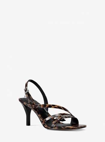 Yvette Leopard Print Sandal