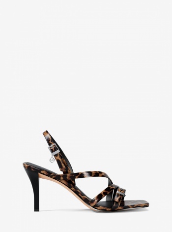Yvette Leopard Print Sandal