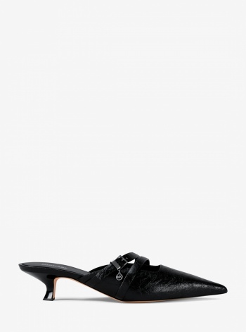 Yvette Crackled Kitten Mule