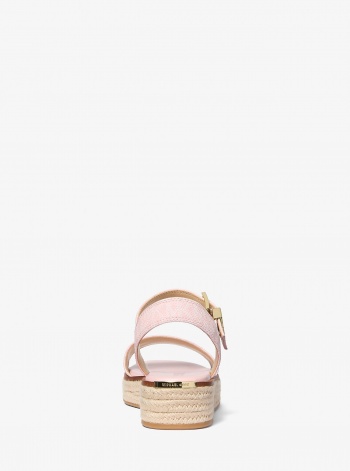 Michael Kors Richie Signature Logo Platform Espadrille Sandal