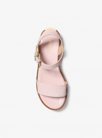 Michael Kors Richie Signature Logo Platform Espadrille Sandal