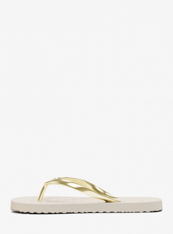 MICHAEL Michael Kors Signature Logo Flip Flops