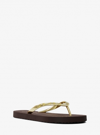 MICHAEL Michael Kors Signature Logo Flip Flops