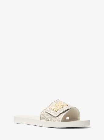 Michael Kors Palmer Signature Logo Slide Sandal