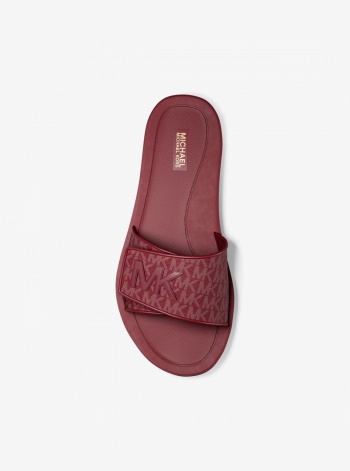 Michael Kors Palmer Signature Logo Slide Sandal