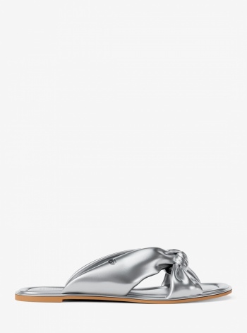 Elena Metallic Slide Sandal