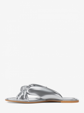 Elena Metallic Slide Sandal