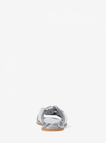 Elena Metallic Slide Sandal