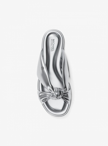 Elena Metallic Slide Sandal