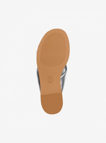 Elena Metallic Slide Sandal