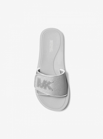Palmer Metallic Mesh Slide Sandal