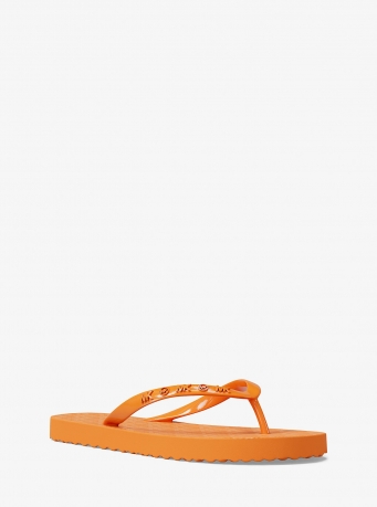 Michael Kors Signature Logo Flip Flops