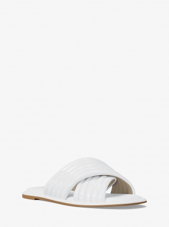 Michael Kors Portia Patent Slide Sandal
