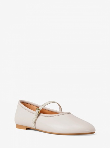 Phoebe Signature Logo Trim Ballet Flat