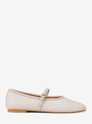 Phoebe Signature Logo Trim Ballet Flat
