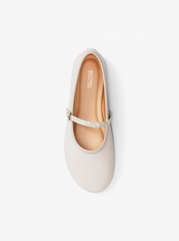 Phoebe Signature Logo Trim Ballet Flat