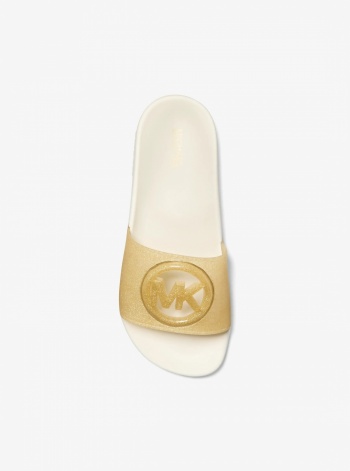 Penny Glitter Embellished PVC Slide Sandal