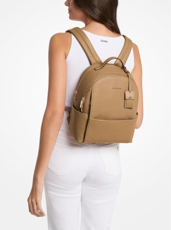 MICHAEL Michael Kors Sable Medium Pebbled Leather Backpack