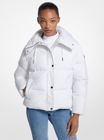 MICHAEL Michael Kors Signature Logo Quilted Puffer Jacket