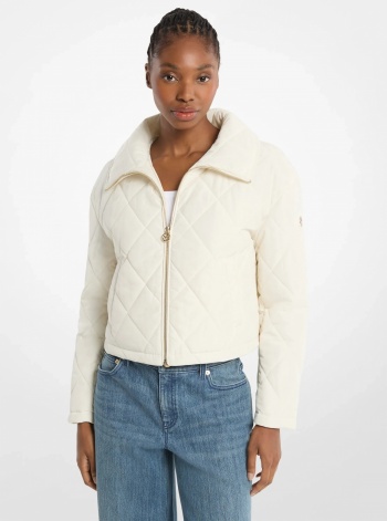 Cropped Quilted Jacket