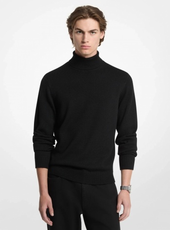 Michael Kors Mens Merino Wool Turtleneck Sweater