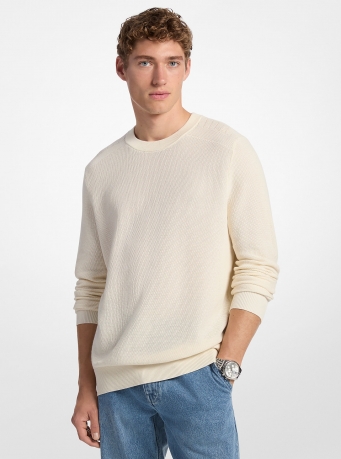 Michael Kors Mens Cotton Mouliné Sweater