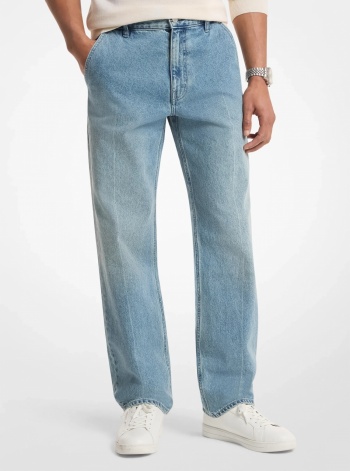 Michael Kors Mens Finn Straight-Fit Stretch Denim Jeans