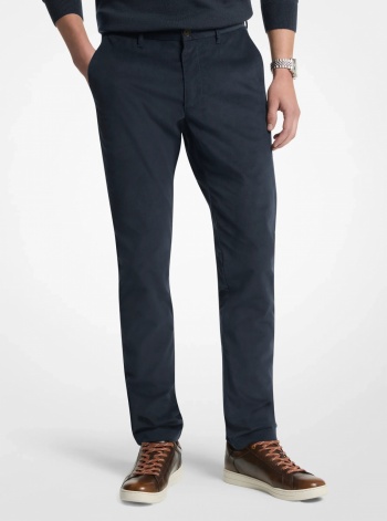 Michael Kors Mens Slim-Fit Cotton Blend Corduroy Pants