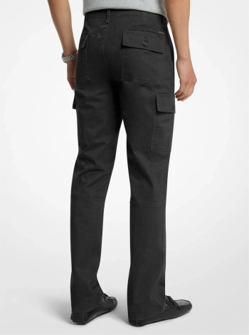 Michael Kors Mens Stretch Cotton Twill Cargo Pants